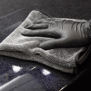 Grande serviette de séchage pour voiture en microfibre à boucle torsadée, séchage rapide, chiffon d'entretien automobile avec technique de tricot - Product Image 3