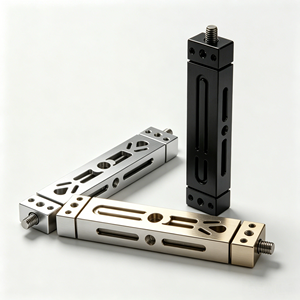 Bloc de positionnement linéaire de précision CNC en acier inoxydable à fente longue avec trous filetés pour rail de guidage d'automatisation - Product Image 3
