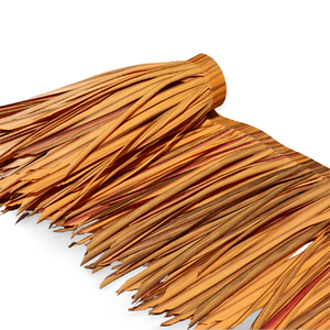 生态塑料草茅草屋面Chaume叶稻草屋面人工合成茅草屋面 - Product Image 1