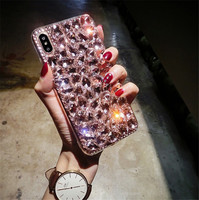 Convient pour Apple iPhone 13 14 15 oppo vivoX90 samsung Huawei Phone Case Luxury Rhinestone TPU Shell Covers