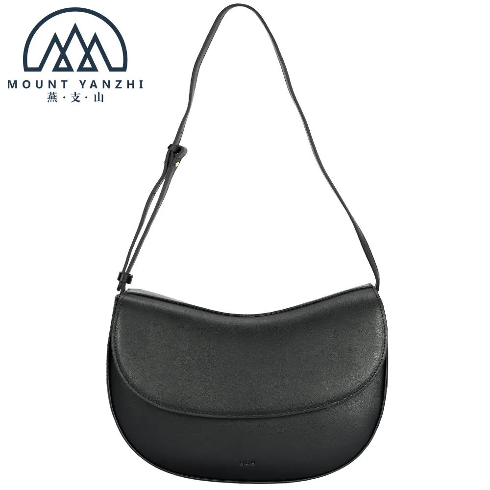 High Quality Custom Multi-functional Genuine Leather Zipper Crossbody Shoulder Bag Minimalist Messenger Handbag For Women