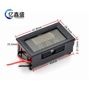 Yixinsheng มิเตอร์วัดแรงดันไฟฟ้าแบบดิจิตอล, เครื่องวัดแรงดันแบตเตอรี่ DC 12V 24V 36V 48V 60V 72V 84V กันน้ำ - Product Image 3