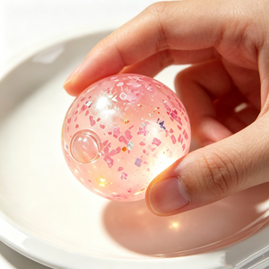 Transparent <b>Glitter</b> Gel Water Stress <b>Ball</b> Pastel Color Sparkle Sequins Squeeze Fidget Toy Squishy <b>Ball</b> Children Party Favors - Product Image 6