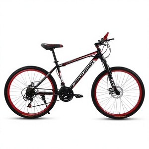 Vélo de montagne en acier à haute teneur en carbone et aluminium, 24 vitesses, avec frein à disque mécanique, pneus antidérapants de <span class=keywords><strong>26</strong></span> ou 24 pouces, siège réglable - Product Image 2