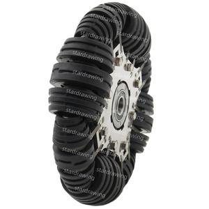 SS 8 pulgadas 200mm <span class=keywords><strong>Omni</strong></span> Robot rueda direccional para silla de ruedas eléctrica - Product Image 5