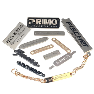 Tùy Chỉnh Sang Trọng Kẽm Hợp Kim Mạ Điện Hành Lý Thẻ Có Độ Bóng Cao Chải Kim Loại Bảng Nơi Chống Ăn Mòn Nướng Sơn Chữ - Product Image 3