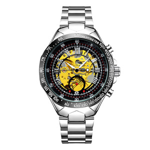High Quality Elegant Design Business Luxury Customized Personalized Logo Steel Band Hollow Out <b>Mechanical</b> Movement <b>Watch</b> <b>for</b> <b>Man</b> - Product Image 3