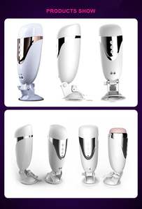 Kostenlose individuelle Schachtel - Silikon-Sexgerät Vagina Hände kostenlose Masturbationsbecher elektronische Herrenstrampler für Herren Masturbator - Product Image 6