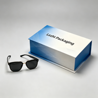 Coffret de lunettes de soleil de luxe personnalisé, emballage cadeau rigide pour lunettes, avec étui en cuir pour lunettes, ensemble de chiffons, étui de lunettes de soleil de qualité supérieure