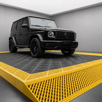 Dalles de sol de garage emboîtables robustes sur mesure, 18 mm, en plastique PP, imperméables et antidérapantes, pour atelier et lavage auto