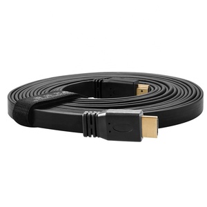Venta caliente <span class=keywords><strong>de</strong></span> alta calidad 4K 3D 1080P Full Hd <span class=keywords><strong>Super</strong></span> Speed negro 1,4 V macho <span class=keywords><strong>a</strong></span> macho <span class=keywords><strong>HDMI</strong></span> <span class=keywords><strong>Cable</strong></span> plano - Product Image 4