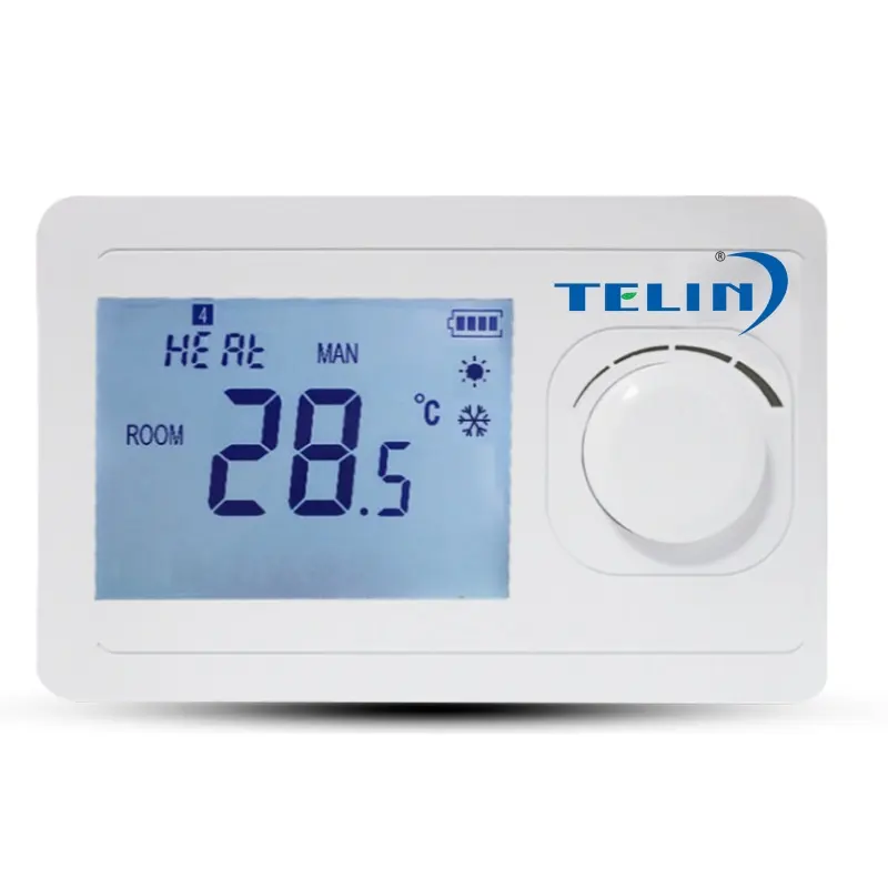 Telin AC8038 Wired Battery Power Non Programmable Smart Home Products Floor Heating Systems Smart Gas Boiler Thermostat