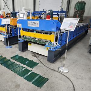 Petit pain trapézoïdal de feuille de toiture de l'acier 840 IBR de couleur à grande vitesse formant la machine pour le Cameroun - Product Image 4