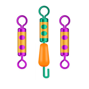 Aohu Silicone Drag Line <b>Clip</b> <b>Spring</b> Figure Eight Swivel Buffer Fishing Tackle Ocean Rock Fishing Large Medium Small - Product Image 3