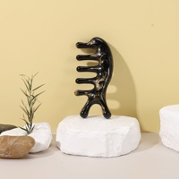 Peigne de massage en résine à cinq doigts pour la santé des méridiens, outil de massage de la tête en forme de pieuvre pour la thérapie des points d'acupuncture faciale à usage domestique