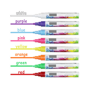 Marqueurs de craie liquide en plastique pour tableau blanc, tableau noir personnalisé, étiquette en verre – Stylo marqueur effaçable à sec non toxique - Product Image 1