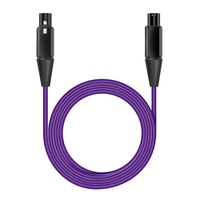 Câble de micro XLR, câble XLR mâle vers femelle 48V compatible avec la carte son, le mixeur, blindage en graphène anti-interférences