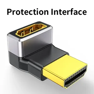 Adaptateur de câble mâle-femelle compatible 8K pour 4K, <span class=keywords><strong>convertisseur</strong></span> 90 degrés pour HDTV, PS4, PS5, ordinateur portable, fabriqué en Chine - Product Image 6