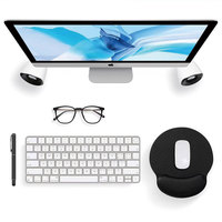 Tapis de souris ergonomique avec support de poignet Logo personnalisé Repose-poignet en mousse à mémoire de forme Tapis de souris antidérapant pour PC Ordinateur Bureau Maison