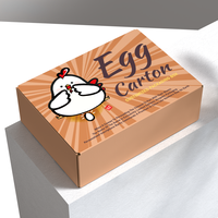 Boîtes cadeaux en carton pour œufs, impression numérique personnalisée en gros, boîtes à œufs de haute qualité, emballages durables et économiques en carton pour œufs