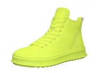 Nouvelles Chaussures Décontractées Montantes à Paillettes pour Hommes et Garçons, Style Campus et Extérieur, Semelle Épaisse Rehaussante, Blanches, Collection 2026