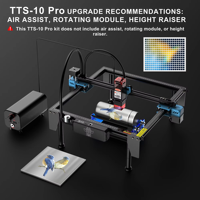 Nouvelle machine de gravure laser à diode 10W 2-en-1 CNC TTS-10 PRO ATC, graveur automatique de bureau pour bois et cuir, type Gantry