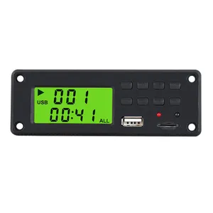 TPM009a MP3 Player Module Digital Segment LCD Display Digital Audio Player Decoder Board 64GB USB SD FM