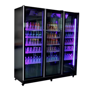 Vitrine réfrigérée compacte pour boissons avec éclairage LED, idéale pour les bars - Product Image 1