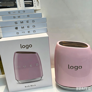 Ensemble de couteaux de cuisine rétro style années 50 <span class=keywords><strong>SmeG</strong></span> Premium, 7 pièces, en acier inoxydable, avec bloc de rangement, pour la maison de luxe et les cadeaux - Product Image 2
