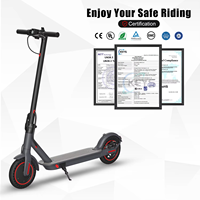 Trottinette électrique à deux roues en stock d'usine, pneus de 8,5 pouces, moteur 350W, pliable, étanche, batterie au lithium, pour adulte