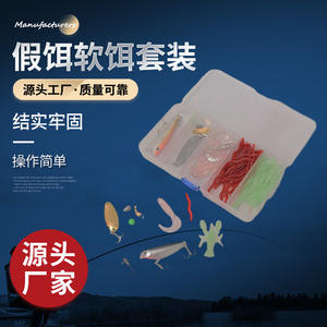 Kit de señuelos para pesca de lubina en agua dulce, spinner, jig head, señuelos blandos, suministros completos. - Product Image 5