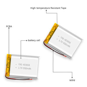 3.7V/950mah kleine Lithium-Ionen-Batterien des OEM/ODM-Lieferanten Mehrere Modelle wiederauf ladbar 403656 - Product Image 3