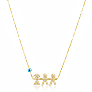 Collier turc pour bébés garçon et fille, artisanal, en argent Sterling 925, cadeau pour fête des mères, nouvelle collection - Product Image 2