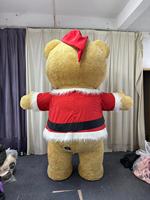 Costume de mascotte d'ours en peluche gonflable de Noël de carnaval de 2.6 mètres personnalisé Style anime en peluche unisexe pour les fêtes d'adultes