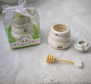 <span class=keywords><strong>Pot</strong></span> à <span class=keywords><strong>miel</strong></span> en céramique avec ventouse en bois, pour fête <span class=keywords><strong>de</strong></span> mariée, <span class=keywords><strong>cadeau</strong></span> pour les invités, <span class=keywords><strong>mariage</strong></span> - Product Image 2
