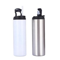 Nouveau gobelet isotherme sous vide à double paroi en acier inoxydable de 20 oz, vierge pour sublimation, avec couvercle anti-fuite, couleur personnalisable, idéal pour le bureau