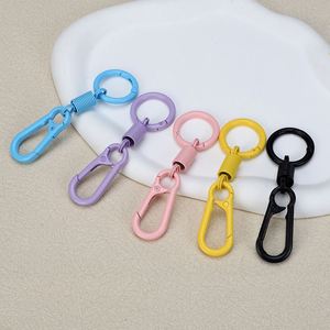 Colorful Spring Hook Keychain Carabiner Key Holder for Backpacks, Bags, Luggage, Outdoor Gear - Product Image 2