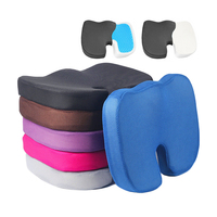 Coussin de siège de voiture en mousse à mémoire de forme ergonomique, coussin de siège en gel, portable, pour massage, usage domestique