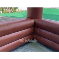 Tente de bar de plage gonflable en PVC personnalisée pour l'extérieur avec éclairage LED pour événements festifs, PVC durable, OEM