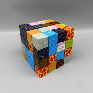 Blocs <span class=keywords><strong>de</strong></span> construction magnétiques sur le thème des dinosaures, personnalisables, 1 pouce, STEM |   Jouets cubes magnétiques à assembler pour enfants ASTM BSCI EN71 - Product Image 3