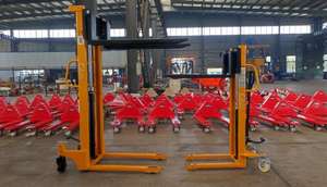 फैक्टरी प्रत्यक्ष हाइड्रोलिक हाथ चरखी लिफ्ट स्टेकर मैनुअल फोर्कलिफ्ट चरखी स्टेकर - Product Image 6