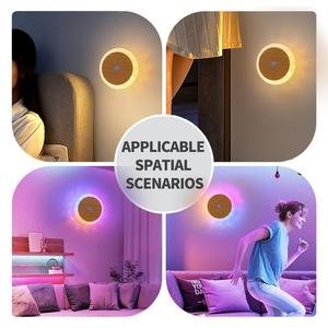 Lámpara de Noche Ambiental Recargable por USB, Iluminación Ambiental Multicolor, Lámpara de Pared con Sensor de Movimiento LED - Product Image 4