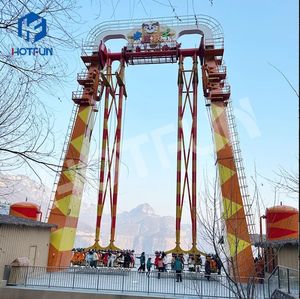 Cliff Swing Ride con 32 asientos Construcción de acero y fibra de vidrio Certificado CE Uso en exteriores Atracciones directas de fábrica a la venta - Product Image 3