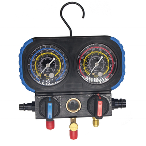 COOLWORLD 3 रास्ता के लिए कई गुना गेज सेट R134A R22 R404A <span class=keywords><strong>R407C</strong></span>, प्रशीतन कई गुना गेज उपकरण किट - Product Image 1