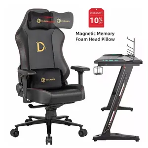 Groothandel Lederen Goedkope Gaming Stoel Custom Ergonomische High-End Gamer Stuhl Gaming Stoel Met Magnetische Hoofdsteun