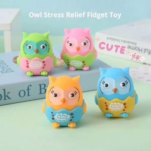 Owl Plush Soft Squeeze Toy with Personalized Logo/Text Option-Stress Relief Creative Animal Doll for Office Use & Gifts - Product Image 3