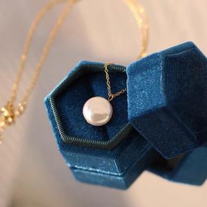 Collar de Perlas de Agua Dulce Natural, Cadena de Clavícula con Perlas Planas, Simple, Hermoso y Versátil, Colección de Verano - Product Image 3