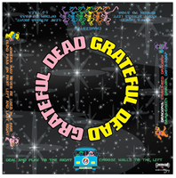 Tapis de Mahjong de Luxe Sunshine to Starlight Grateful Dead sur Mesure, Tapis Double Face en Néoprène Premium avec Dos Antidérapant