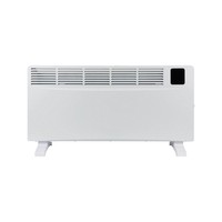 Radiateur électrique autoportant à convection, blanc mat, avec réglage multi-températures et roulettes