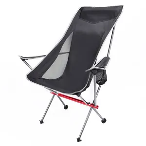 הנמכר ביותר חיצוני מתקפל כיסא נייד ultralight מתקפל מחנה כיסא עם משענת יד כפולה